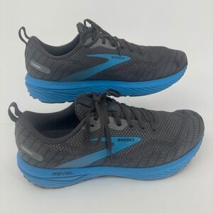 Brooks Revel 6 Mens Running Shoes Grey Blue Sneakers 1103981D066 Size 12